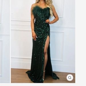 Emerald Sequin Dress